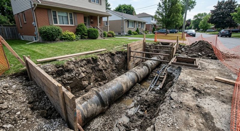 Sewer Main Installation in Columbus, OH